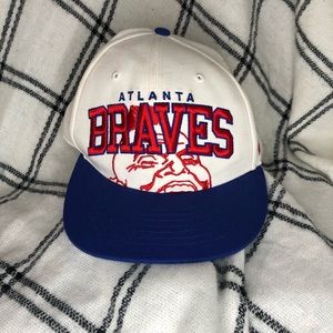 Rare Atlanta Braves Screaming Chief Noc-A-Homa Logo 47 Brand Snap Back Hat